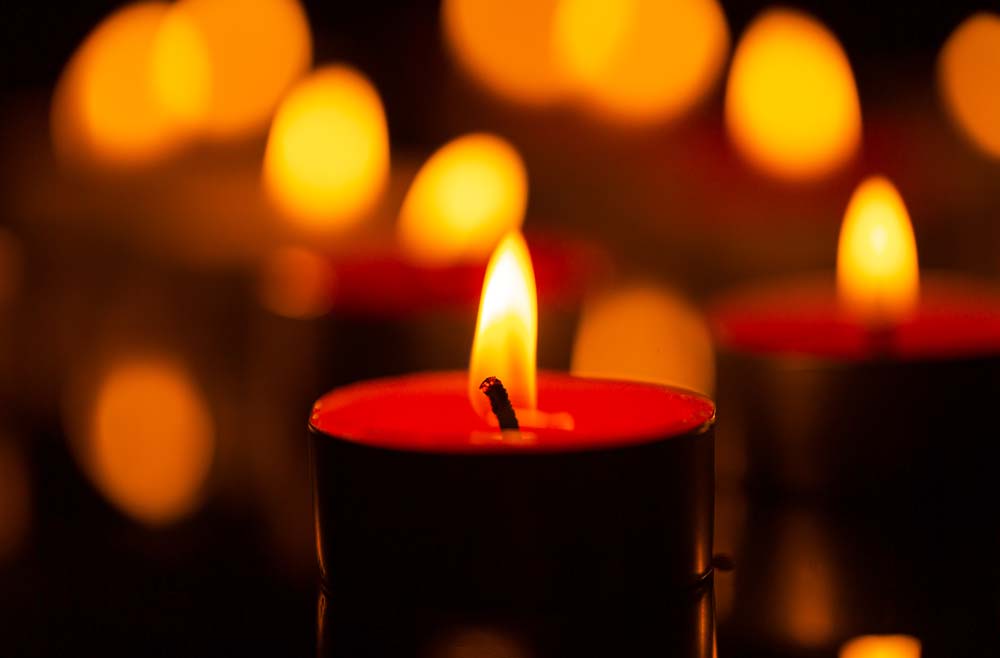 Candles in ambient room