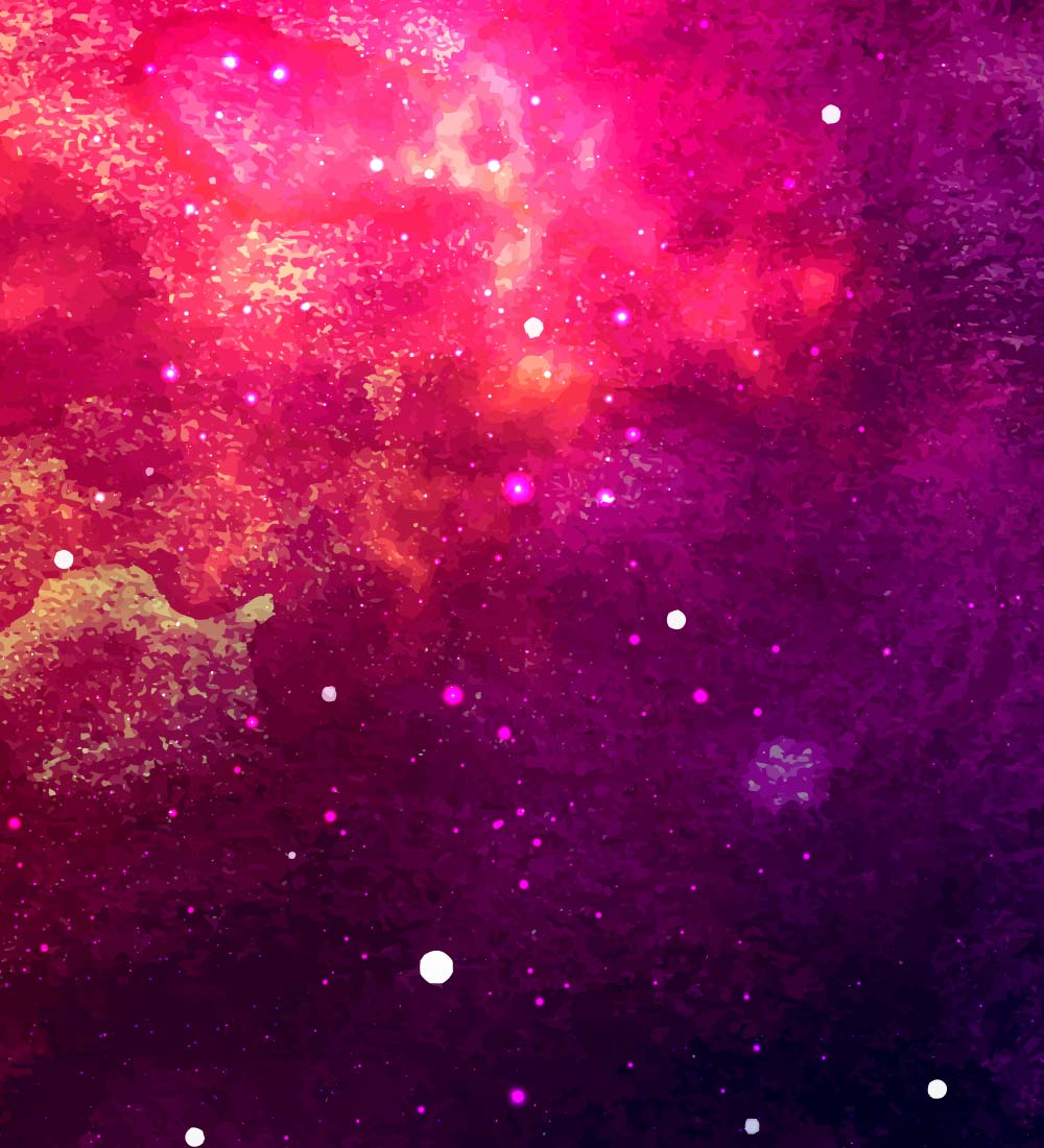Purple nebula space